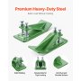 VEVOR Protezione per Benna del Trattore in Acciaio, 2 Pezzi Protezione per Trattorino con Dadi e Bulloni di Bloccaggio a Doppia Esagono, per Rimozione delle Foglie e Spargimento di Ghiaia, Verde
