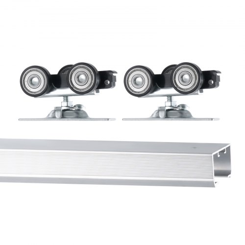 Kit Binari Porte Scorrevoli A Scomparsa VEVOR - Per Porte Singole Da 610-762mm, Sistema A 3 Ruote Per Scorrimento Fluido - Foto 3