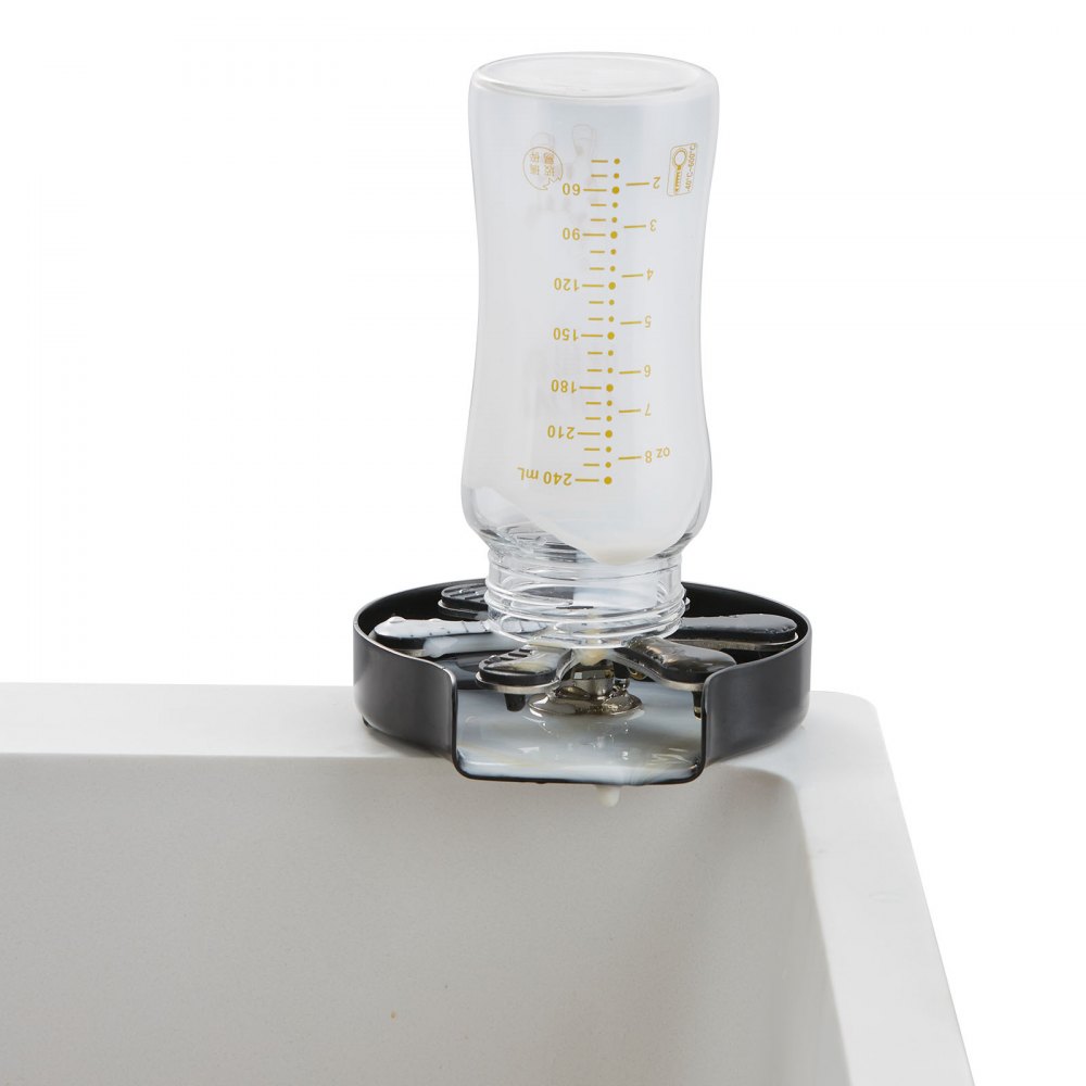 VEVOR Sciacquatrice per Bicchieri Sciacquatrice per Tazze 10 Fori Spruzzatura Girevole a 360° in Acciaio Inox