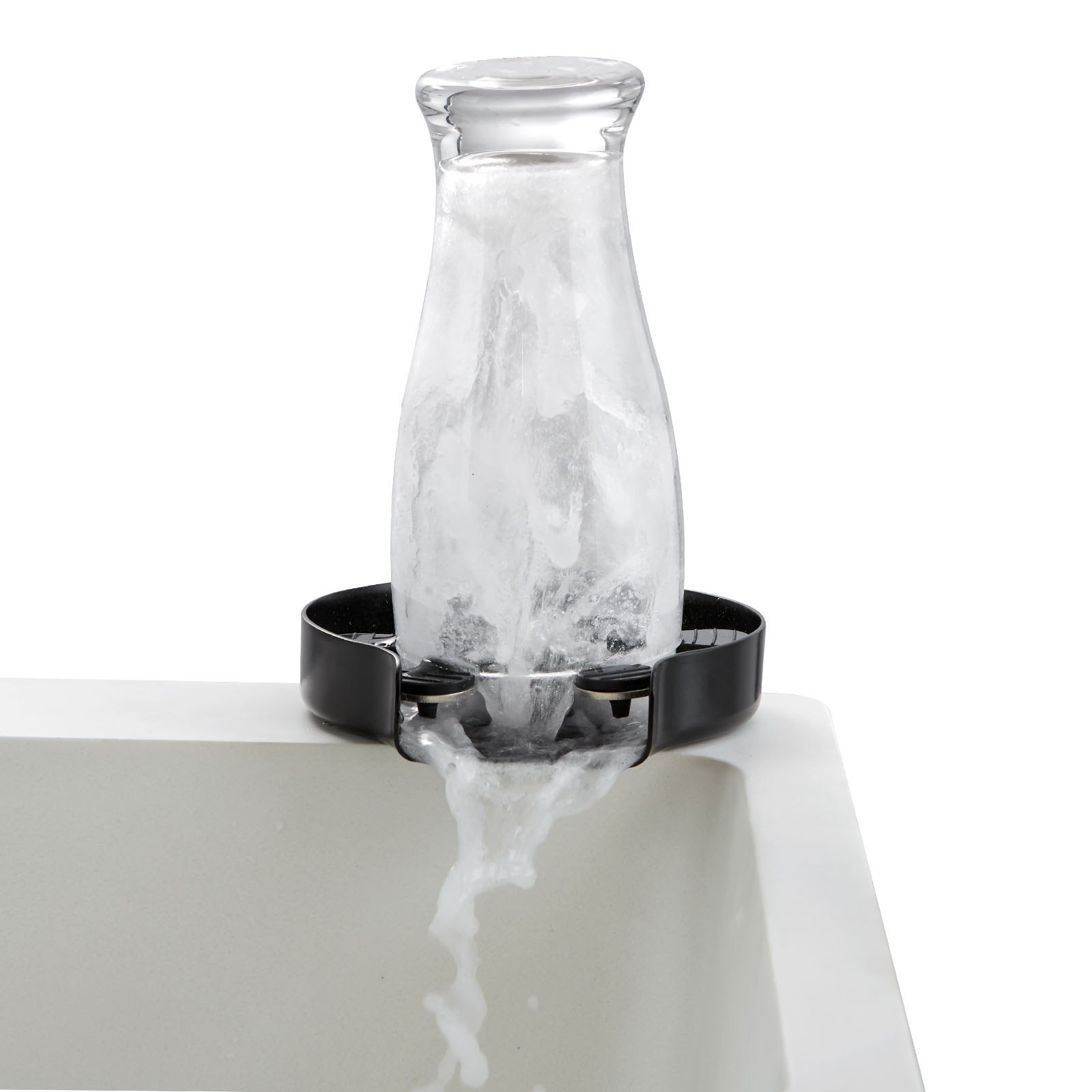 VEVOR Sciacquatrice per Bicchieri Sciacquatrice per Tazze 10 Fori Spruzzatura Girevole a 360° in Acciaio Inox