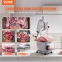 VEVOR Segaossa a Nastro Elettrica Commerciale per Carne 1100W, Banco da Lavoro 380x490mm, Macchina per Tagliare Ossa da Banco Taglierina per Carne con Lama per Costolette di Maiale Uso Commerciale