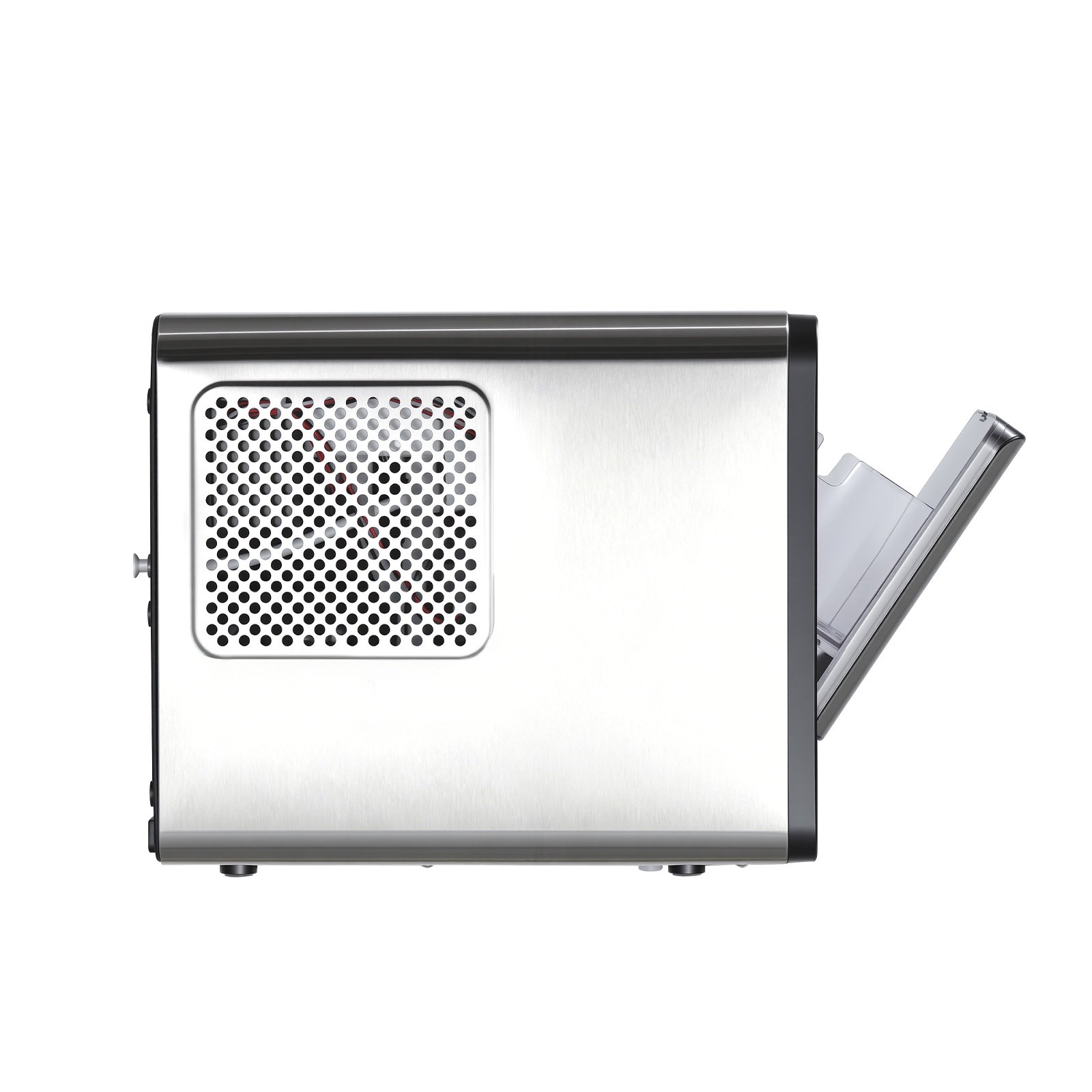 VEVOR Macchina per Ghiaccio da Tavolo 15 kg al Giorno, Vaschetta per Cubetti di Ghiaccio Autopulente con Paletta, Macchina per Cubetti di Ghiacci per Casa, Cucina, Ufficio, Bar, Feste, Bevande