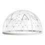 VEVOR Tenda a Cupola da Giardino Trasparente 3,6 x 2,2 m, Tenda da Giardino Trasparente per ca. 4-7 Persone con Finestre, per Esterni, Campeggio, Cortile, Feste, Eventi all'Aperto