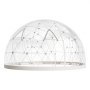 VEVOR Tenda a Cupola Geodetica da Giardino, 4,6 x 2,7 m, per Esterni, per 10-14 Persone, Resistente alle Intemperie, con Finestra, Tenda a Cupola per Cortili, Campeggio, Feste, Matrimoni