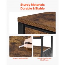 VEVOR Mobile Bar da Caffè da 61 x 36 x 70,5 cm Mobiletto da Bar in Stile Fattoria con 4 Ripiani, Tavolo da Bar Mobile con Ruote e Porta a Rete, Tavolino da Bar, Credenza Buffet per Cucina, Ingresso
