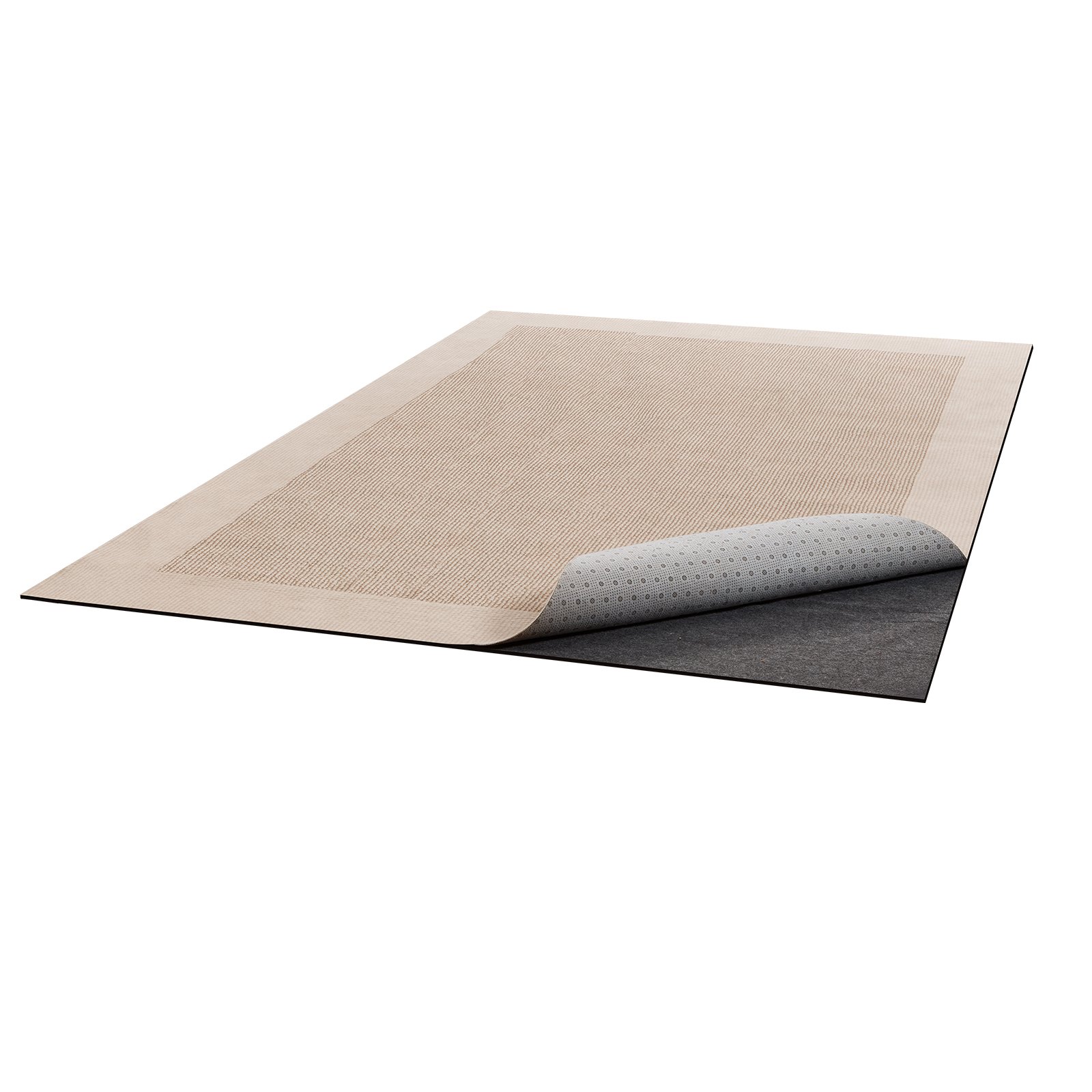 VEVOR Rug Pad 2.44 x 3.05 m, Non-slip Carpet Area Pad, Rug Mat Padding with Dual Surface Felt Cushion & Rubber Gripper, Hardwood Floor Protection for All Floors, Finishes, Keeps Carpets in Place