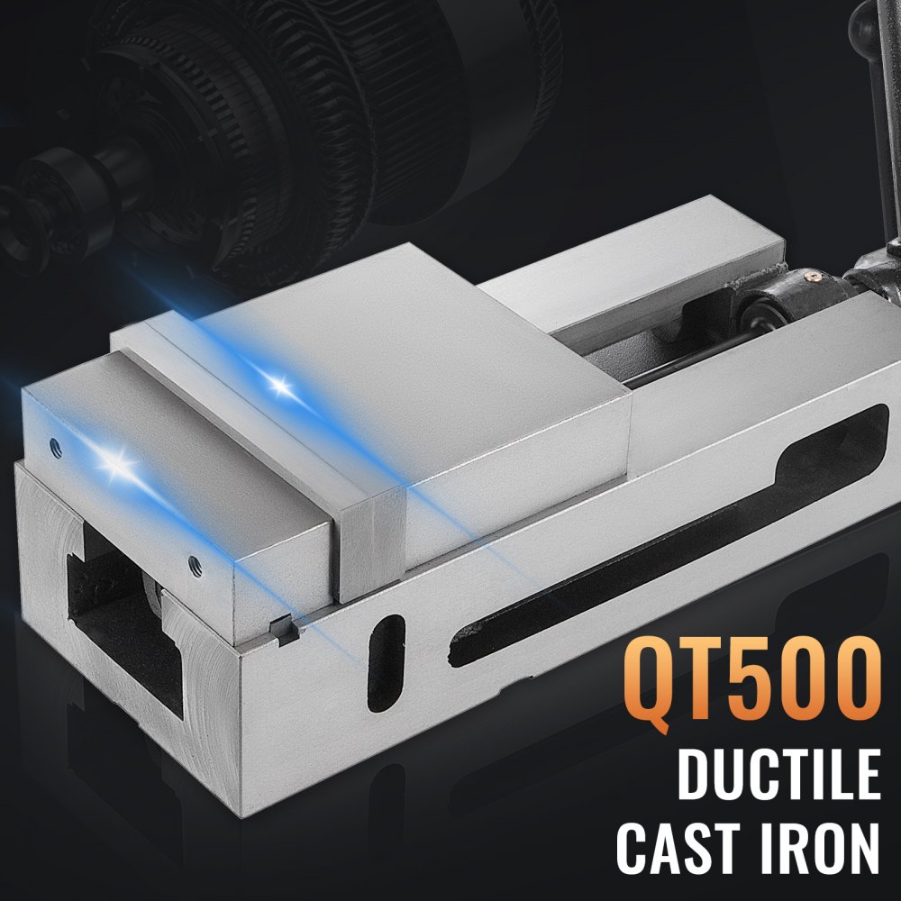 Morsetto Da Banco Ad Alta Precisione Larghezza Da 6,3" Mascella Morsa Fissa Cnc