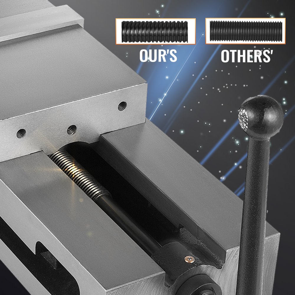 Morsetto Da Banco Ad Alta Precisione Larghezza Da 6,3" Mascella Morsa Fissa Cnc