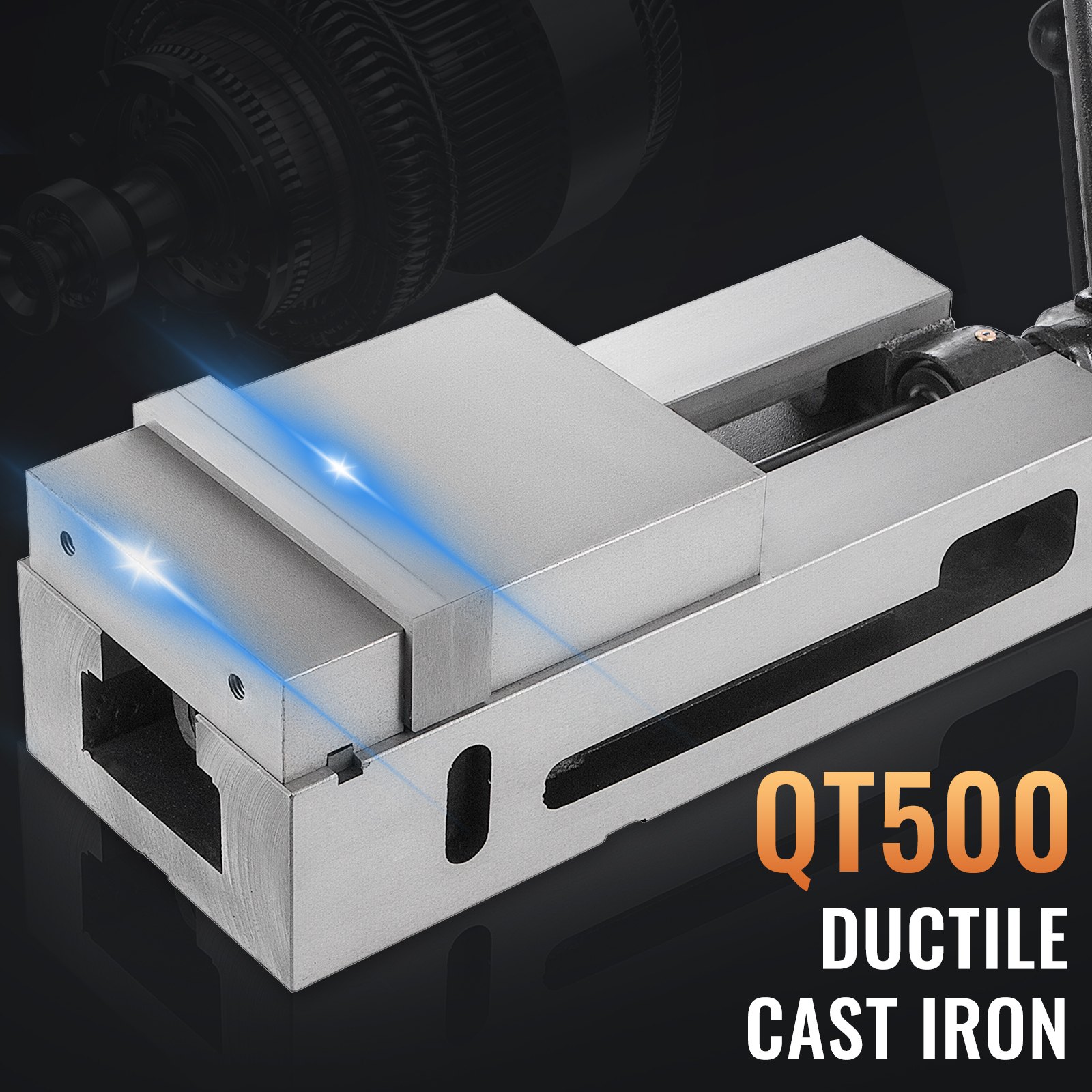 Morsetto Da Banco Ad Alta Precisione Larghezza Da 6,3" Mascella Morsa Fissa Cnc