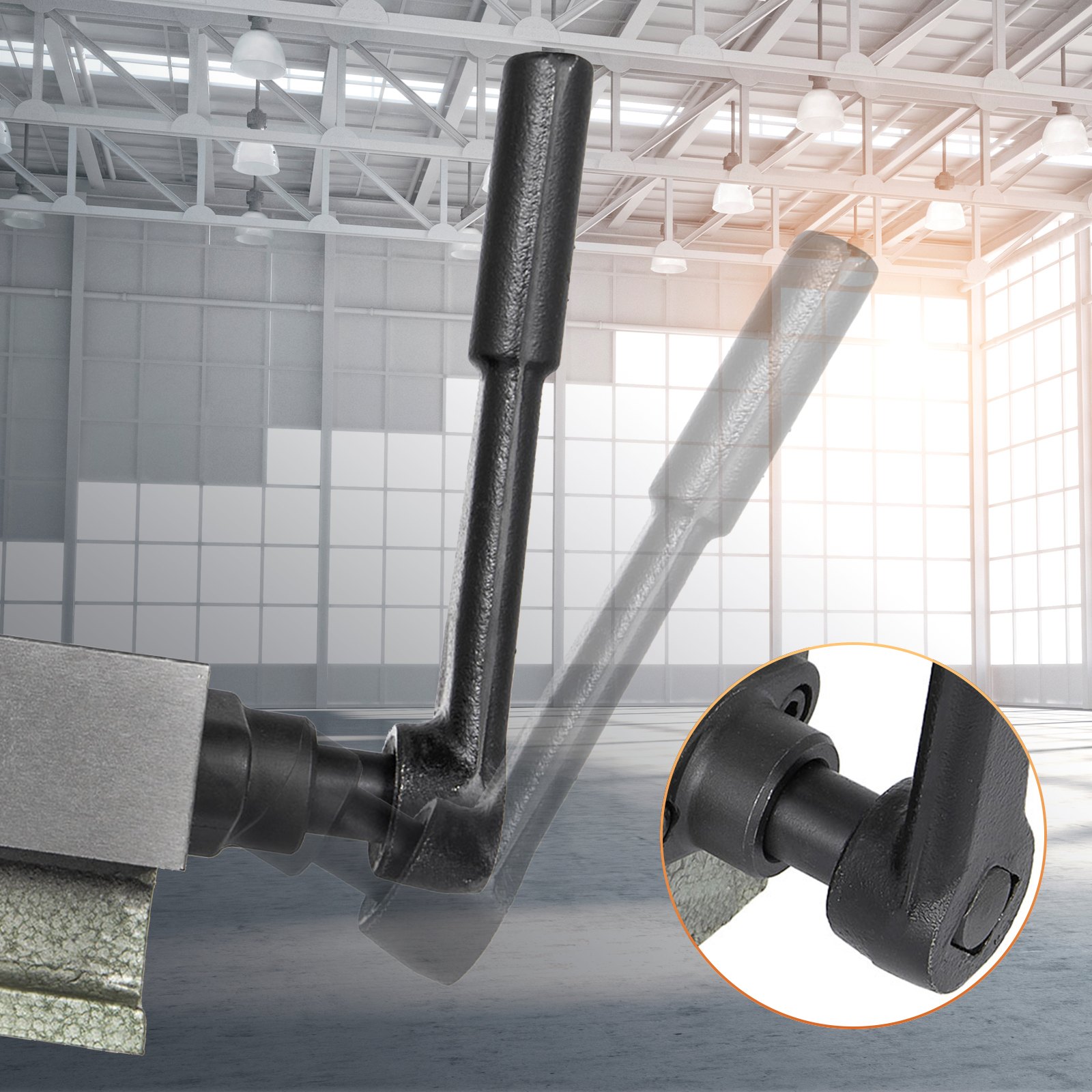 VEVOR Morsa Fresatura per Tornio da Banco Base Girevole Ganasce da 80 mm