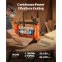 VEVOR Pialla a Spessore, Tre Lame Due Velocità 330 mm Larghezza, Banco Elettrico Motore da 2000 W e 23500 Giri/min, Doppi Rulli Protezione Eccessiva, per Materiali in Legno Duro e Tenero