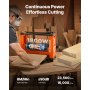 VEVOR Pialla a Spessore, a Due Lame,  330 mm Larghezza, Banco Elettrica Motore da 1800 W e 23500 Giri/min, Doppi Rulli, Protezione Eccessiva, a Velocità Singola, per Legno Duro e Tenero