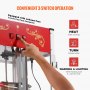 VEVOR Macchina per Popcorn 1615 W Macchina per Popcorn da Tavolo 0,45 kg Rosso