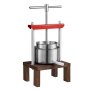 VEVOR Torchio per Vini di Frutta 2 Litri Torchietto Manuale Pressa per Succo di Frutta con Impugnatura Cestello in Acciaio Inossidabile, Estrattore per Olio d'Oliva Uva Mela Sidro Verdure Miele Succo