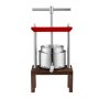 VEVOR Torchio per Vini di Frutta 2 Litri Torchietto Manuale Pressa per Succo di Frutta con Impugnatura Cestello in Acciaio Inossidabile, Estrattore per Olio d'Oliva Uva Mela Sidro Verdure Miele Succo