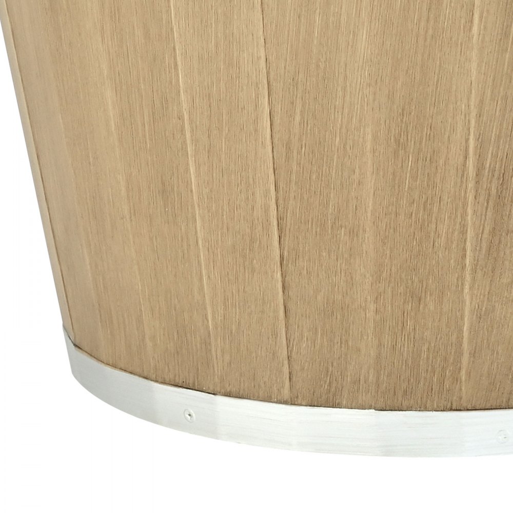 VEVOR Vaso per Piante, 4 Pezzi Fioriere da 300 mm a Forma di Botte di Whisky con Fori di Drenaggio, Vaso in Plastica per Decorazioni Esterne, Design a Imitazione di Botte di Vino, Marrone