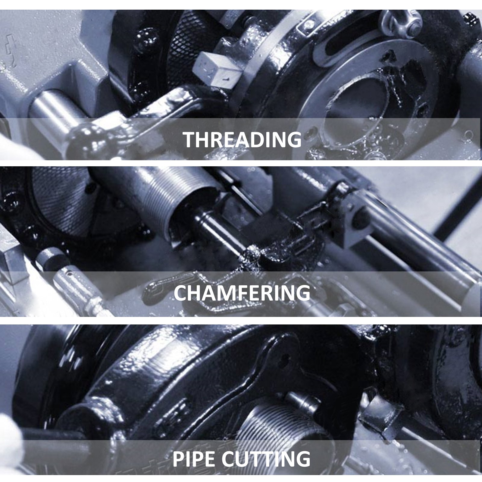 Vevor Filettatrice Elettrica Per Tubi Capacità Di Filettatura 0,5 - 2 Pollici