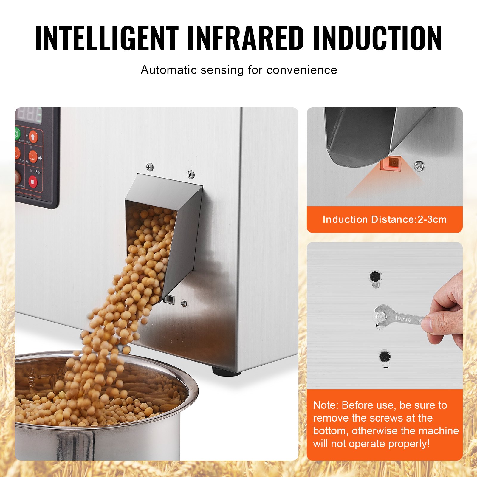 VEVOR Riempitrice per Polvere, 1-100 g, Riempitrice Automatica per Pesatura di Particelle, Sacchetti di Bottiglia Riempitrice di Polvere Dispenser di Particelle per Semi di Tè Grani Polvere Farina