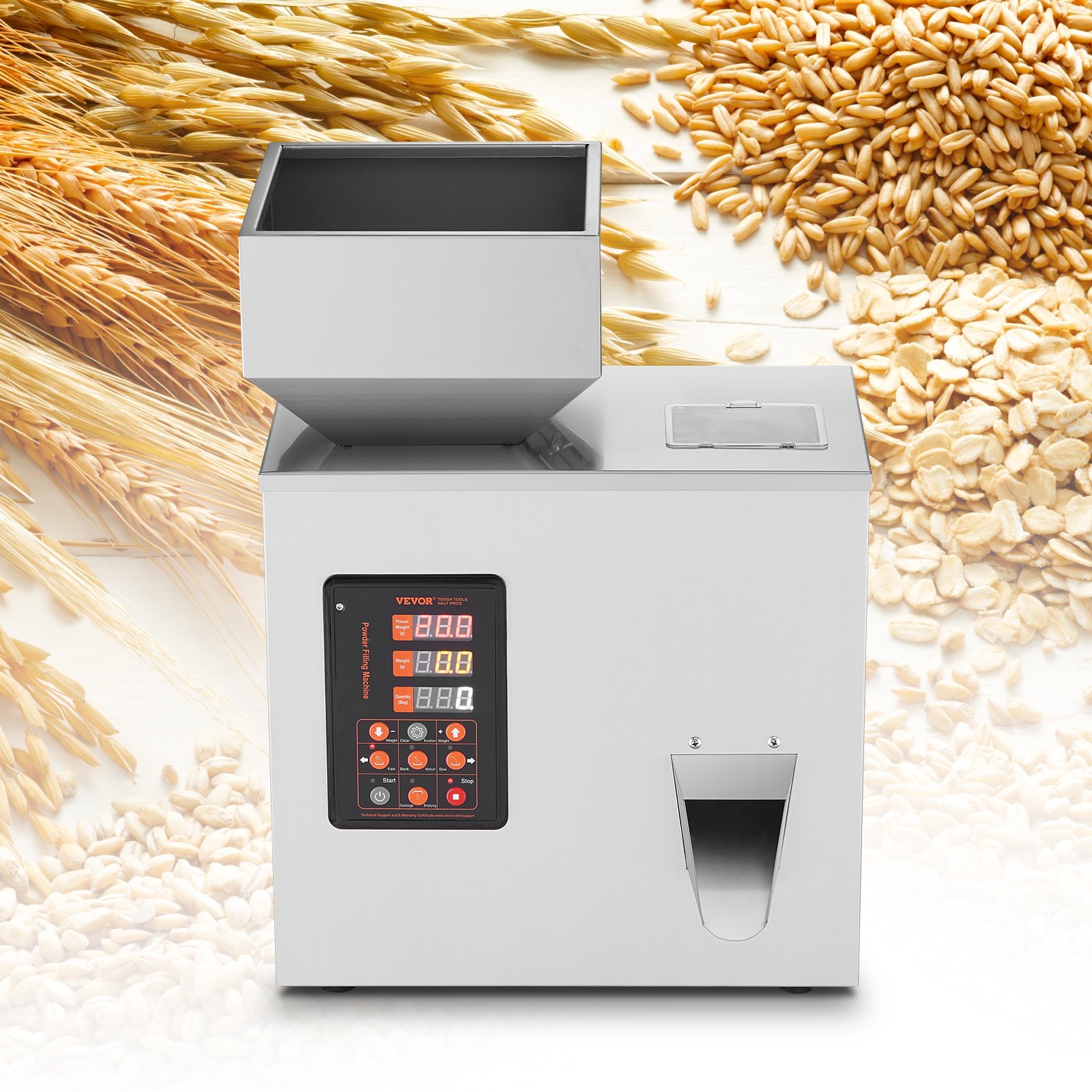 VEVOR Riempitrice per Polvere, 1-100 g, Riempitrice Automatica per Pesatura di Particelle, Sacchetti di Bottiglia Riempitrice di Polvere Dispenser di Particelle per Semi di Tè Grani Polvere Farina
