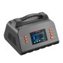 VEVOR Caricabatterie per Batterie al Litio LiFePO4 Piombo-Acido 30A 12V/24V Schermo LCD 3,8 pollici, Compatibile con Auto, ATV, Tosaerba, Camper, Barche, Funzione Mantenimento Carica, Desolfatazione