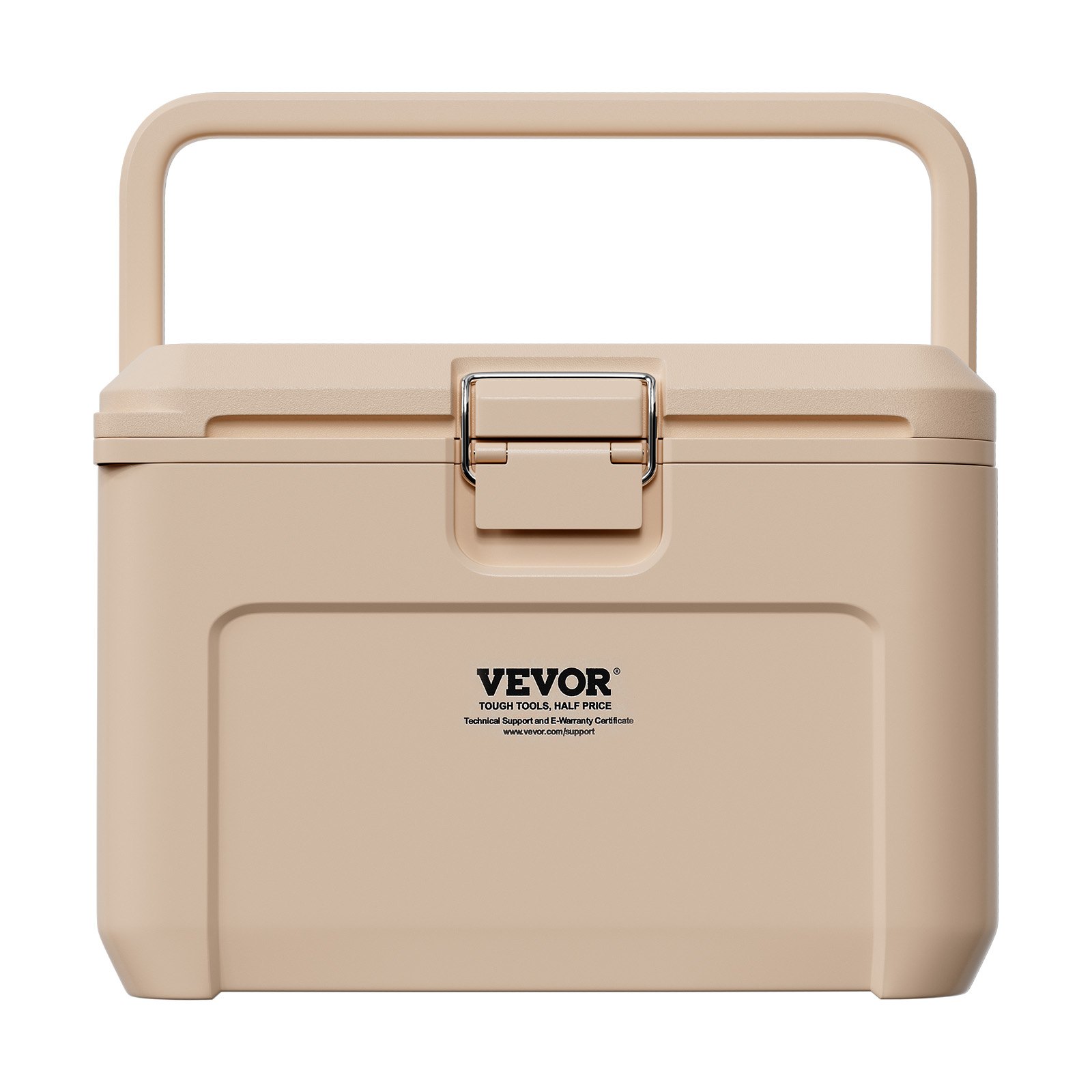 VEVOR Refrigeratore Portatile Isolante Rigido da 16,5 QT con Ritenzione del Ghiaccio, Maniglie Resistenti Portabicchieri, Refrigeratore Portatile Isolato per Picnic Campeggio Viaggio Feste