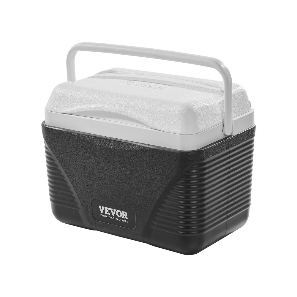 VEVOR Refrigeratore Portatile Isolante Rigido da 8,5 QT con Ritenzione del Ghiaccio, Maniglie Resistenti Portabicchieri, Refrigeratore Portatile Isolato per Picnic Campeggio Viaggio Feste