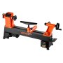 VEVOR Tornio per Legno, 750W / 1 CV, Tornio da Banco per Legno con Velocità Variabile da 150 a 3800 giri/min, Banco da Lavoro da 304 x 465 mm, Motore DC Senza Spazzole, Costruzione in Ghisa