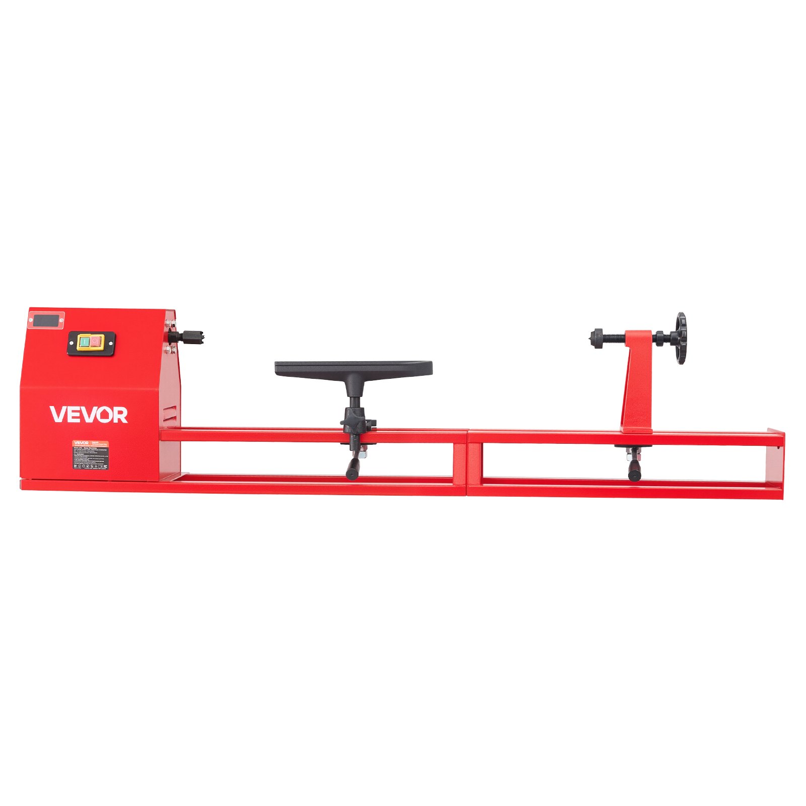 VEVOR Tornio per Legno da Banco 375 W 355 x 1016 mm 4 Velocità Regolabili per Principianti, Appassionati Fai da Te, Lavorazione del Legno e Tornitura, Velocità Regolabile, 720/1240/1750/2150 giri/min