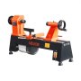 VEVOR Wood Lathe 3/4 HP 304 x 465 mm Benchtop Wood Lathe Machine 5 Speeds, 650/1100/1600/2200/3200 RPM, with Tool Rest, Wrench, Faceplate, Heavy Duty, for Beginner Professional Woodworking Woodturning
