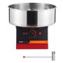 VEVOR Macchina Zucchero Filato Elettrica 1000 W Macchina Zucchero Filato Commerciale, con Ciotola in Acciaio Inossidabile, Paletta per Zucchero, Perfetta per Compleanno Bambini, Feste Famiglia, Rossa