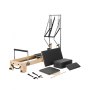 VEVOR Macchina per Riformatore per Pilates, Attrezzatura in Legno per Allenamento Forza con Doppia Resistenza, Scatola, Tavola Salto, per Avanzati e Principianti, Fino 153 kg, 2400x735x1990 mm
