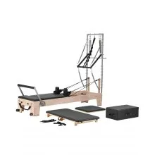Offerte d'Autunno Offerte VEVOR Macchina per Riformatore per Pilates, Attrezzatura in Legno per Allenamento Forza con Doppia Resistenza, Sca