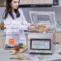 VEVOR Macchina sottovuoto a camera 320W confezionatrice sottovuoto dimensioni compatte 320mm in cucina domestica e per uso commerciale per alimenti umidi, carni, marinate