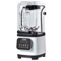 VEVOR Commercial Blender 2200W with Protective Shield, High-Performance Blender, Kitchen Blender with 9 Speeds, 5 Functions and Plastic Container, for Frozen Drinks, Shakes, Smoothies