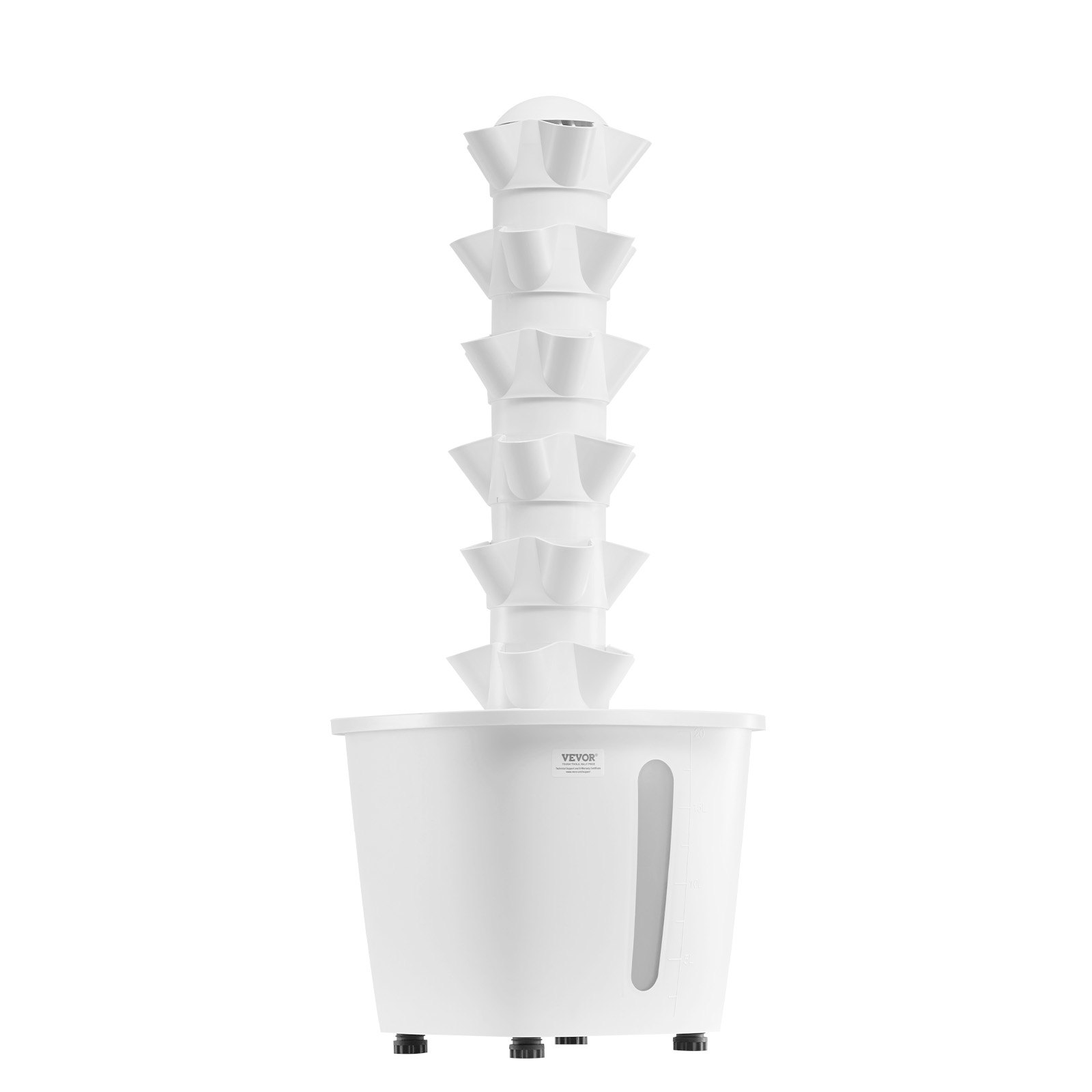 VEVOR Hydroponic Growing System, 30 Vertical Hydroponic Towers with 6 Levels, Hydronic Garden for Home with Water Pump and Timer, Water Circulation Plant Germination Kit for Indoor Herbs, Fruits and Vegetables