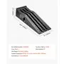 VEVOR Rampa di Carico per Auto, Altezza di Sollevamento 155 mm, Rampa per Sollevamento per Auto da Officina, Cambio Olio e Riparazione Camion, Ogni Pezzo Carico 1474 kg, Nero 2 Pezzi