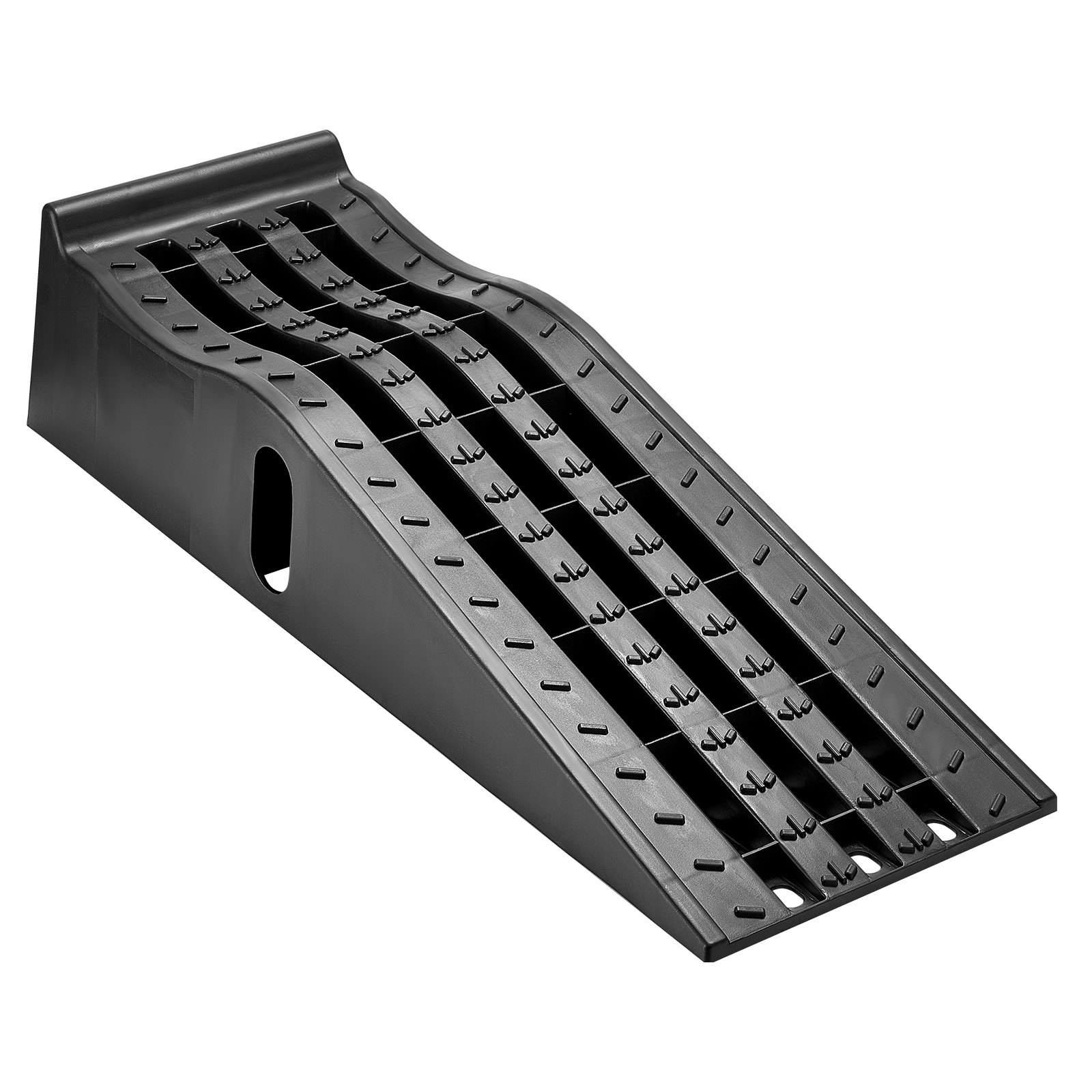 VEVOR Rampa di Carico per Auto, Altezza di Sollevamento 155 mm, Rampa per Sollevamento per Auto da Officina, Cambio Olio e Riparazione Camion, Ogni Pezzo Carico 1474 kg, Nero 2 Pezzi