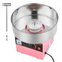VEVOR Macchina Zucchero Filato Commerciale, Elettrodomestici per Zucchero Filato da Cucina 1000 W con Ciotola in Acciaio Inox da 38 cm Misurino per Zucchero, Feste Eventi Carnevale, Rosa