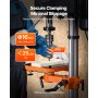 VEVOR Trapano a Colonna da Banco 750 W Velocità Variabile 340-2200 giri / min con Piano di Lavoro Inclinabile da 0 a 45°, Posizionamento a Raggi X, Trapano da Tavolo per Legno e Metallo