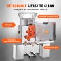 VEVOR Spremiagrumi Elettrico Commerciale 120 W, Estrattore di Succo Alimentazione Automatica con Filtro Estraibile 46x52x90cm in Acciaio Inox per Pompelmo Arancia da Ristorante Caffetteria Bar Feste