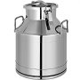VEVOR Secchio per Latte in Acciaio Inossidabile 304 da 20 Litri, Barile per Fermentazione da 5,3 Galloni, Lattina per Latte  Borsa, Conservazione degli Alimenti, Liquidi, Latte, Olio, Vino, Acqua