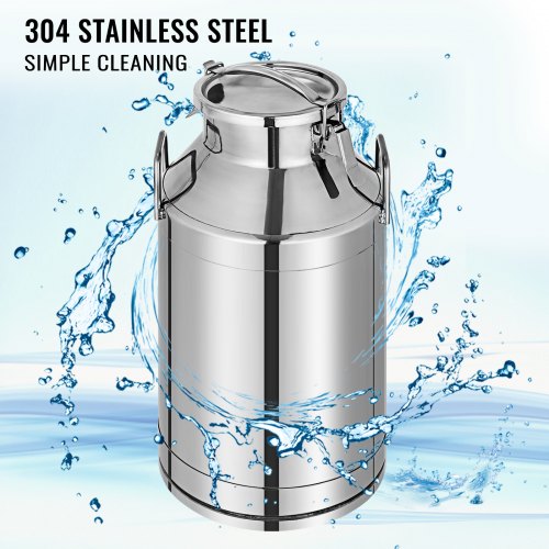 Secchio Per Latte In Acciaio Inox 12 Litri – Contenitore Per Mungitrice Hantop