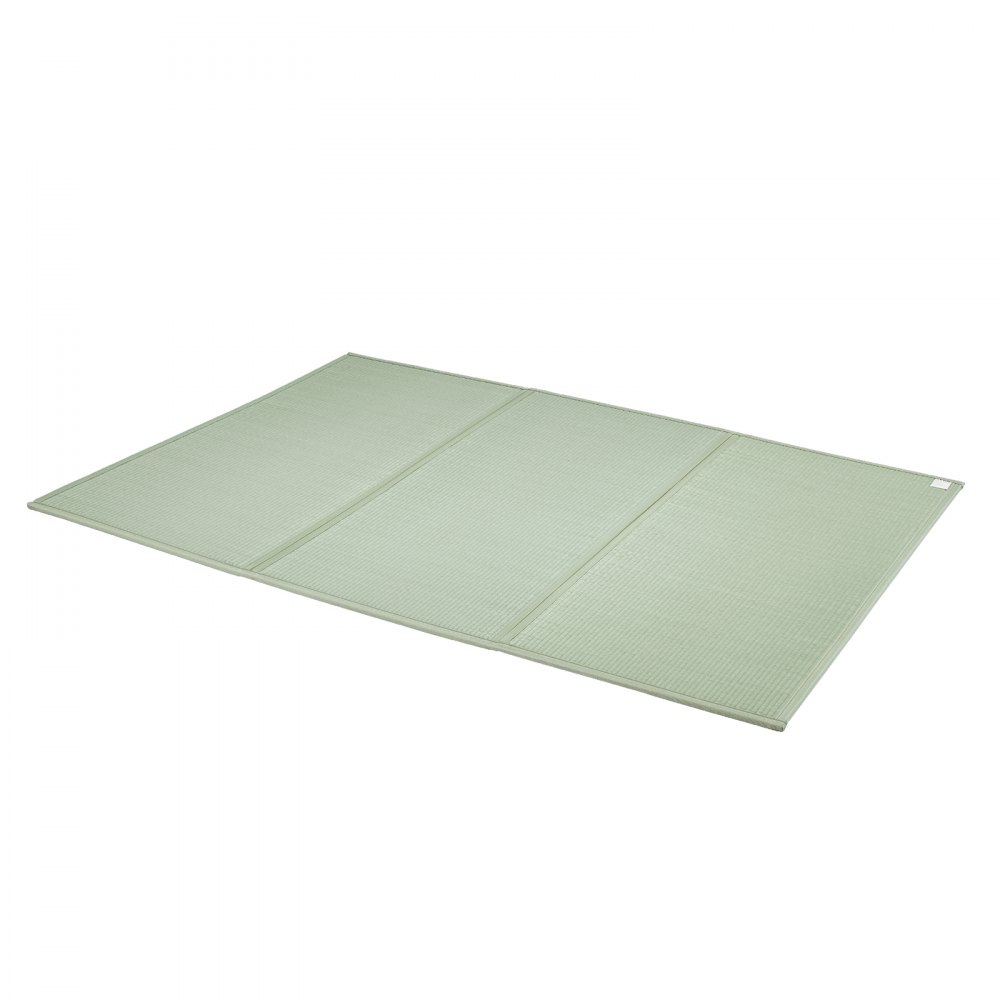 VEVOR Tappetino Tatami, Materasso Tatami Pieghevole Erba di Giunco Naturale, Materasso da Pavimento con Retro Antiscivolo e Profumo Fresco, Materasso Futon per Dormire 2032 x 1397 x 13 mm