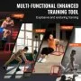 VEVOR Box Pliometrico 3 Pezzi 305 / 458 / 609 mm Piattaforma Pliometrica Carico 227 kg, Jump Box per Allenamento Fitness Crossfit per Salto Pliometrico Push-up Palestra, Scatola per Salti Pliometrici