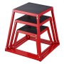 VEVOR Box Pliometrico 3 Pezzi 305 / 458 / 609 mm Piattaforma Pliometrica Carico 227 kg, Jump Box per Allenamento Fitness Crossfit per Salto Pliometrico Push-up Palestra, Scatola per Salti Pliometrici