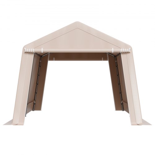 VEVOR Tenda da Deposito Portatile 2 Porte Avvolgibili Beige 305 x 458 x 246 cm