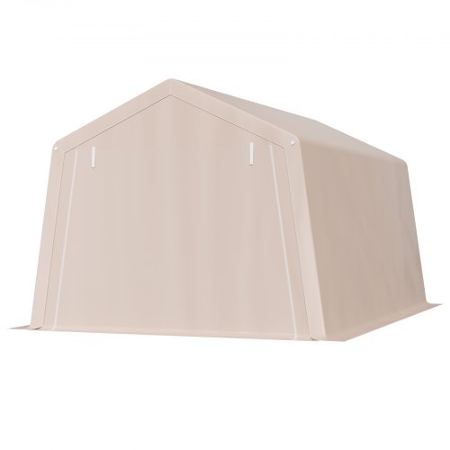 VEVOR Tenda da Deposito Portatile 2 Porte Avvolgibili Beige 305 x 458 x 246 cm