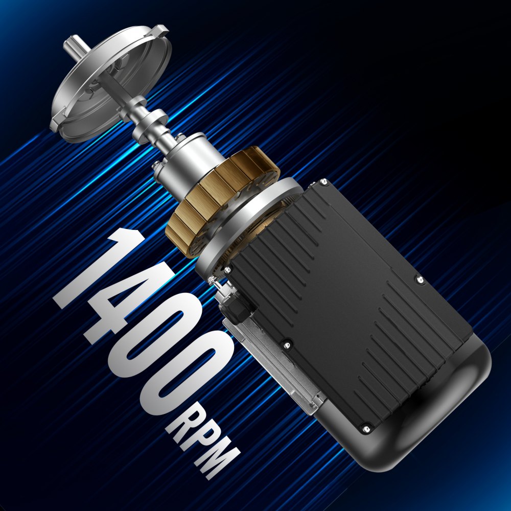 VEVOR Motore Elettrico 0,75KW 1400 Giri/min, CA 220~240V 5,45A, 80, Telaio B3, Motore Compressore d'Aria Monofase, Albero con Chiavetta 19mm, Rotazione CW/CCW Macchine Agricole Attrezzature Generali