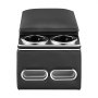 VEVOR Vano Organizer Bracciolo Auto SUV Sedile Posteriore Console Centrale Cassetta Porta Attrezzi Oggetti Portabicchiere Supporto per Telefono, per Monovolume Berlina SUV MPV, 435 x 250 x 230 mm