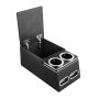 VEVOR Vano Organizer Bracciolo Auto SUV Sedile Posteriore Console Centrale Cassetta Porta Attrezzi Oggetti Portabicchiere Supporto per Telefono, per Monovolume Berlina SUV MPV, 435 x 250 x 230 mm